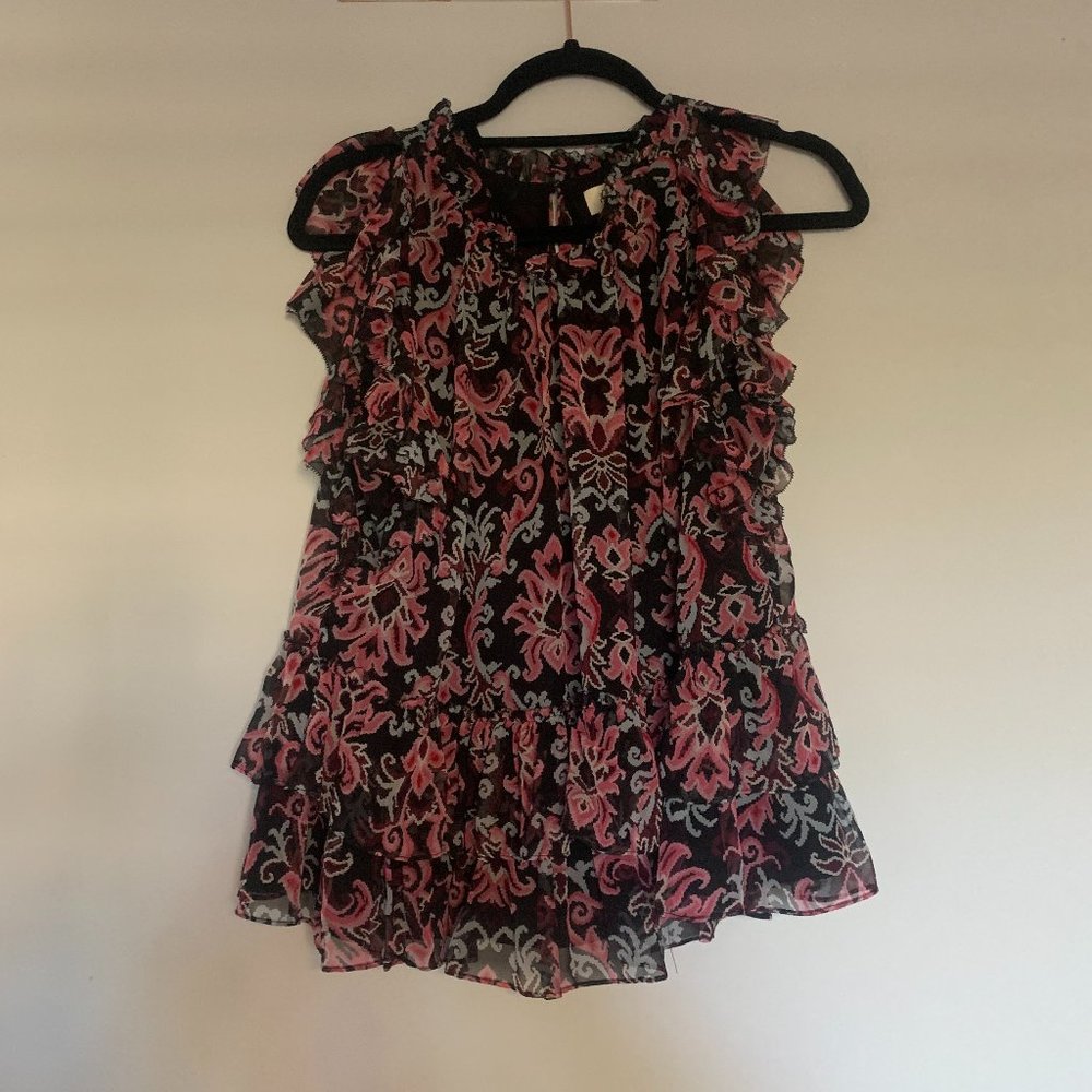 Kate Spade - Ruffled Blouse - Size: Large